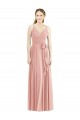 Long Sleeveless Soft Chiffon Bliss Pink A-Line Formal Dress / Bridesmaid Dress Edmonton