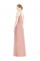 Long Sleeveless Soft Chiffon Bliss Pink A-Line Formal Dress / Bridesmaid Dress Edmonton
