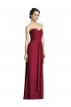 Long Sleeveless Soft Chiffon Burgundy A-Line Formal Dress / Bridesmaid Dress Edmonton