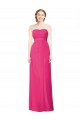 Long Sleeveless Soft Chiffon Azalea Strapless A-Line Bridesmaid Dress Edmonton