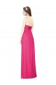 Long Sleeveless Soft Chiffon Azalea Strapless A-Line Bridesmaid Dress Edmonton
