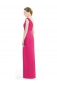 Long Sleeveless Soft Chiffon Azalea Sheath Bridesmaid Dress Edmonton
