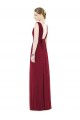 Long Sleeveless Soft Chiffon Royal Blue A-Line Bridesmaid Gowns Edmonton