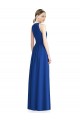 Long Sleeveless Chiffon Silver Halter Neck A-Line Bridesmaid Dress / Evening Dress Edmonton