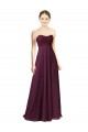 Long Sleeveless Chiffon Grape A-Line Bridesmaid Dress Edmonton
