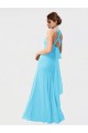 Long Sleeveless Chiffon Black Mermaid Bridesmaid Dress / Evening Dress Edmonton