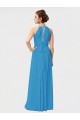 Sleeveless Soft Chiffon Burgundy A-Line High Low Bridesmaid Dress Edmonton