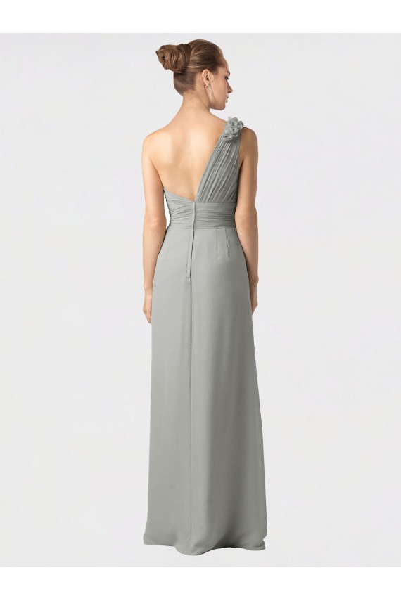 Long Sleeveless Soft Chiffon Black A-Line Bridesmaid Dress / Formal Dress Edmonton