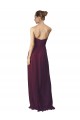 Long Sleeveless Soft Chiffon Grape Sweetheart A-Line Bridesmaid Dress / Formal Dress Edmonton