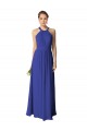 Long Sleeveless Soft Chiffon Royal Blue A-Line Evening Dress / Bridesmaid Dress Edmonton