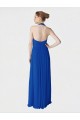 Long Sleeveless Soft Chiffon Royal Blue A-Line Evening Dress / Bridesmaid Dress Edmonton