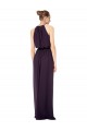 Long Sleeveless Chiffon Pink A-Line Bridesmaid Dress Edmonton