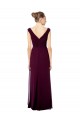 Long Sleeveless Soft Chiffon Royal Blue A-Line Bridesmaid Dresses Edmonton