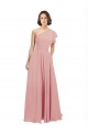 Long Sleeveless Chiffon Bliss Pink A-Line Bridesmaid Dress / Evening Dress Edmonton