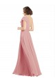 Long Sleeveless Chiffon Bliss Pink A-Line Bridesmaid Dress / Evening Dress Edmonton