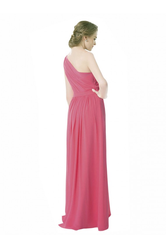 Long Sleeveless Soft Chiffon Mint Green A-Line Bridesmaid Dress Edmonton