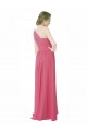 Long Sleeveless Soft Chiffon Mint Green A-Line Bridesmaid Dress Edmonton
