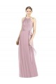 Long Sleeveless Soft Chiffon Primrose A-Line Bridesmaid Dress Edmonton