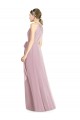 Long Sleeveless Soft Chiffon Primrose A-Line Bridesmaid Dress Edmonton