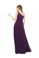Long Sleeveless Chiffon Grape A-Line Bridal Party Dress / Evening Dress Edmonton