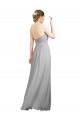 Long Sleeveless Soft Chiffon Silver Sweetheart A-Line Bridesmaid Dresses Edmonton