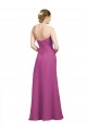 Long Sleeveless Soft Chiffon Wild Berry Sweetheart A-Line Bridesmaid Dress Edmonton