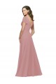 Long Flutter Sleeves Chiffon Dusty Pink A-Line Bridesmaid Dress / Evening Dress Edmonton