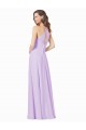 Long Sleeveless Soft Chiffon Lilac A-Line Bridesmaid Gown Edmonton