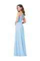 Long Sleeveless Chiffon Light Sky Blue A-Line Formal Dress / Bridesmaid Dress Edmonton