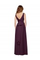 Long Sleeveless Chiffon Grape A-Line Evening Gowns / Bridesmaid Dresses Edmonton
