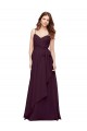 Long Sleeveless Soft Chiffon Grape A-Line Bridesmaid Dress / Formal Dress Edmonton