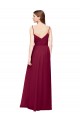 Long Sleeveless Soft Chiffon Grape A-Line Bridesmaid Dress / Formal Dress Edmonton