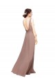 Long Floor Length Sleeveless Chiffon Royal Blue A-Line Bridesmaid Dress Edmonton