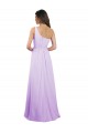 Long Sleeveless Chiffon Lilac One Shoulder A-Line Bridesmaid Dress / Evening Dress Edmonton