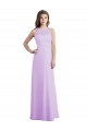 Long Sleeveless Soft Chiffon Lilac A-Line Bridesmaid Dress / Formal Dress Edmonton