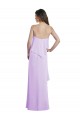 Long Sleeveless Chiffon Lilac Spaghetti Straps A-Line Bridesmaid Dress / Evening Dress Edmonton