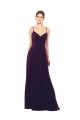 Long Sleeveless Soft Chiffon Grape A-Line Formal Dress / Bridesmaid Dress Edmonton