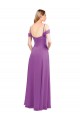 Long Cold Shoulder Soft Chiffon Dahlia A-Line Bridesmaid Dress Edmonton