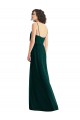 Long Sleeveless Soft Chiffon Ever Green A-Line Semi Formal Evening Dress / Bridesmaid Dress Edmonton