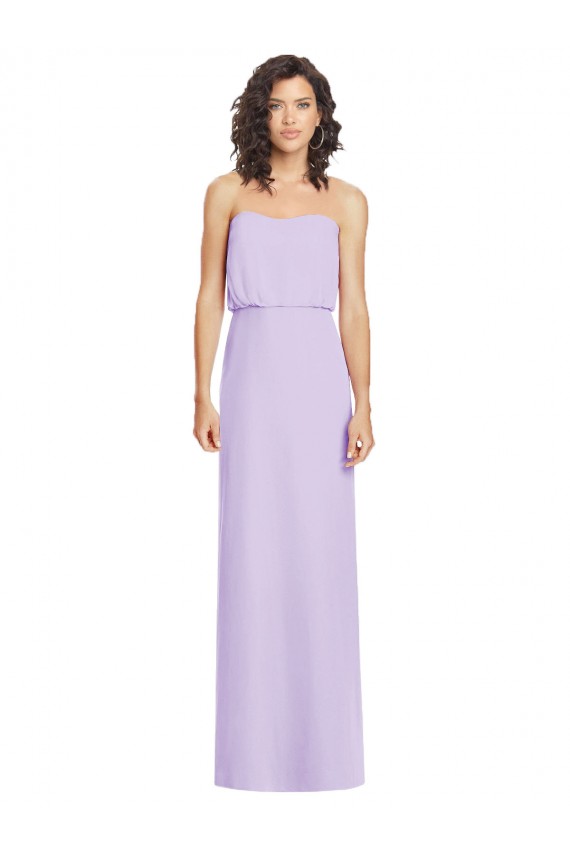 Long Sleeveless Soft Chiffon Lilac A-Line Formal Dress / Bridesmaid Dress Edmonton