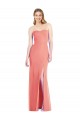 Long Sleeveless Soft Chiffon Desert Rose Trumpet Bridesmaid Dress Edmonton
