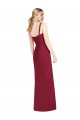 Long Sleeveless Soft Chiffon Lilac Mermaid Bridesmaid Dress Edmonton