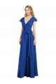 Long Flutter Sleeves Lxue Chiffon Royal Blue A-Line Bridesmaid Dress Edmonton