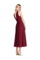 Tea length Sleeveless Soft Chiffon Lilac A-Line Prom Dress / Bridesmaid Dress Edmonton