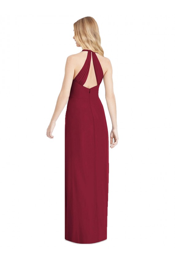 Long Sleeveless Soft Chiffon Desert Rose Trumpet Formal Evening Gown / Bridesmaid Dress Edmonton