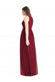 Long Sleeveless Soft Chiffon Lilac Halter Neck A-Line Bridesmaid Dress Edmonton