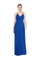 Long Sleeveless Soft Chiffon Royal Blue A-Line Formal Dress / Bridesmaid Dress Edmonton