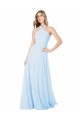 Long Sleeveless Chiffon Light Sky Blue A-Line Bridesmaid Dress / Evening Gowns Edmonton