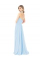 Long Sleeveless Chiffon Light Sky Blue A-Line Bridesmaid Dress / Evening Gowns Edmonton