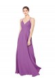 Long Sleeveless Soft Chiffon Dahlia A-Line Formal Dress / Bridesmaid Dress Edmonton